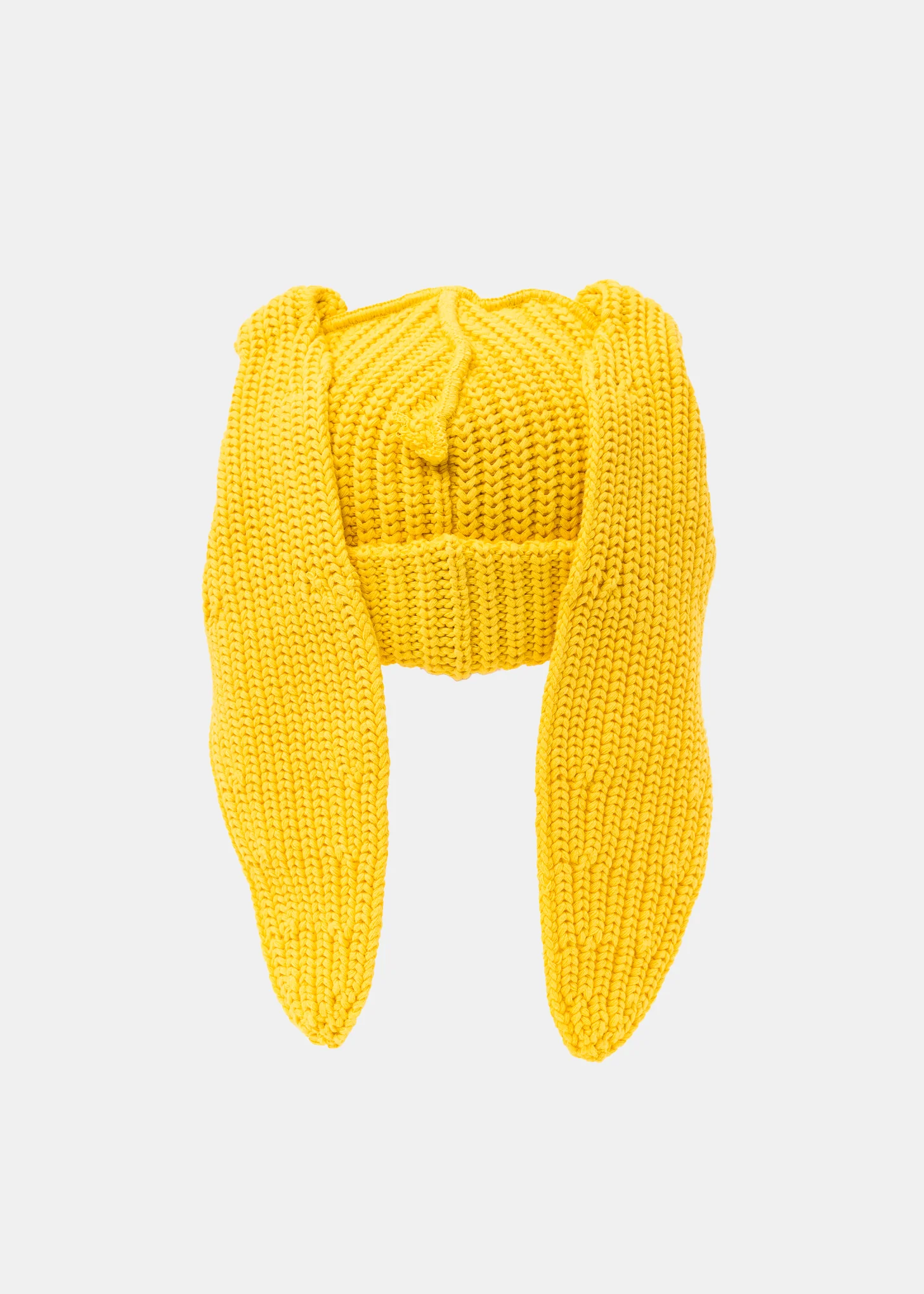 YELLOW CHUNKY RABBIT BEANIE - Image 2