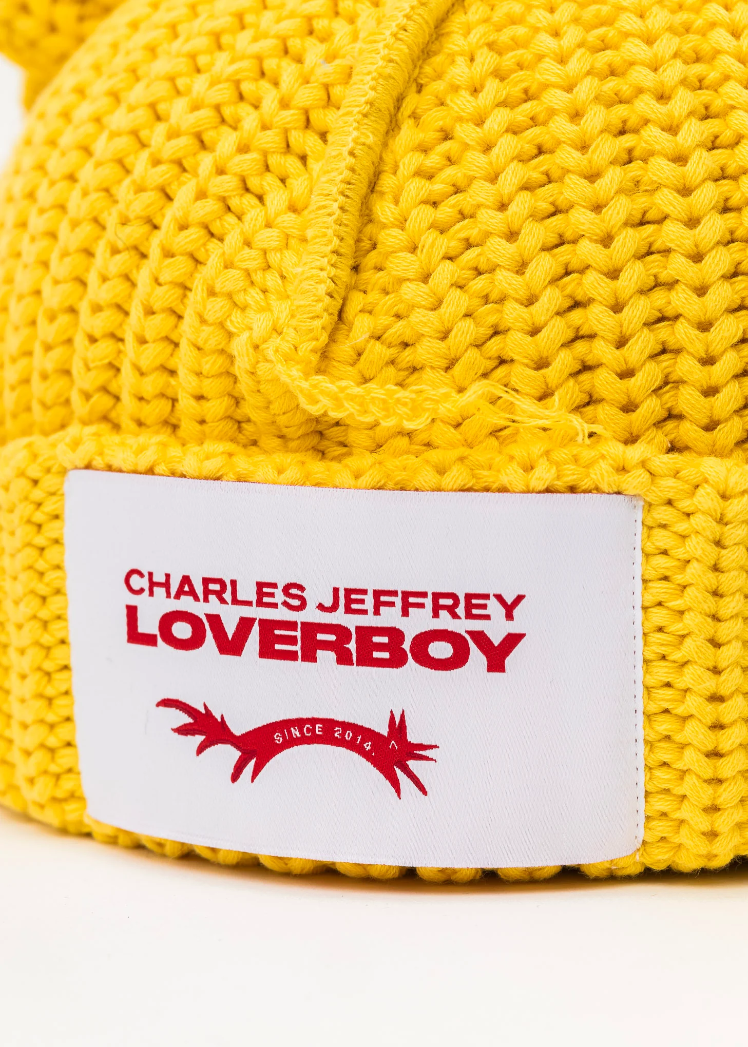 YELLOW CHUNKY RABBIT BEANIE - Image 3