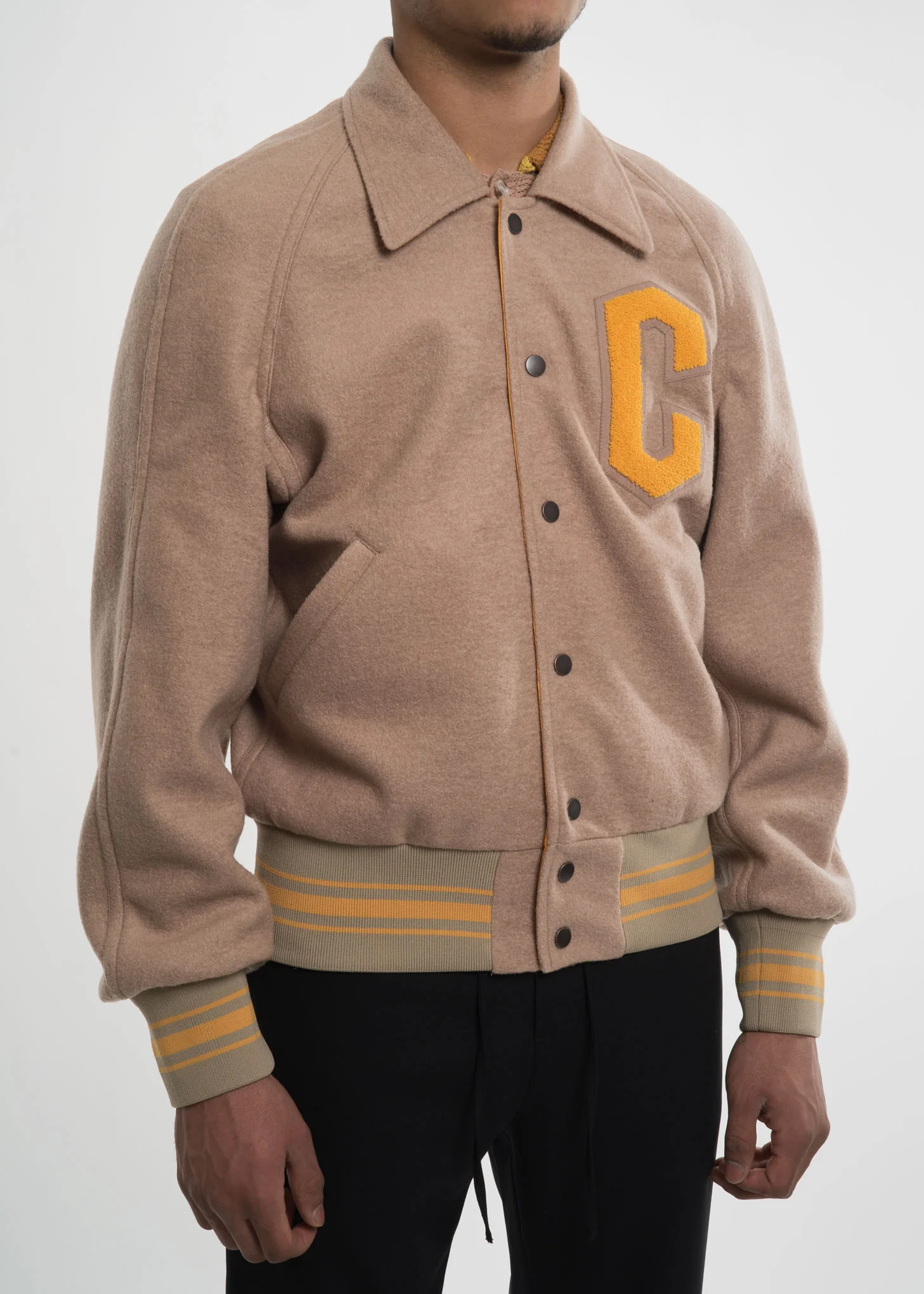Yellow Dixon Reversible Baseball Jacket - Image 3