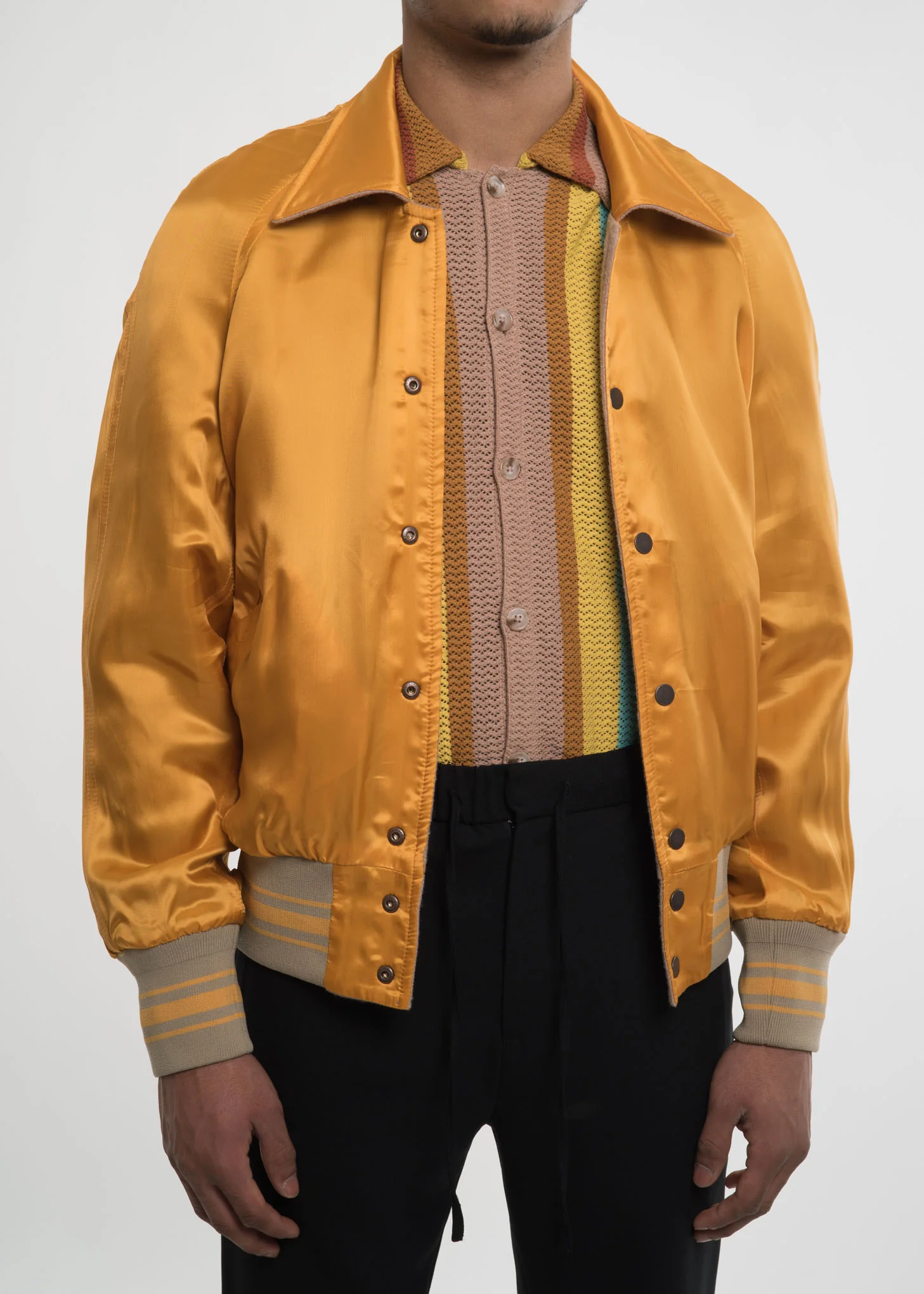 Yellow Dixon Reversible Baseball Jacket - Image 8