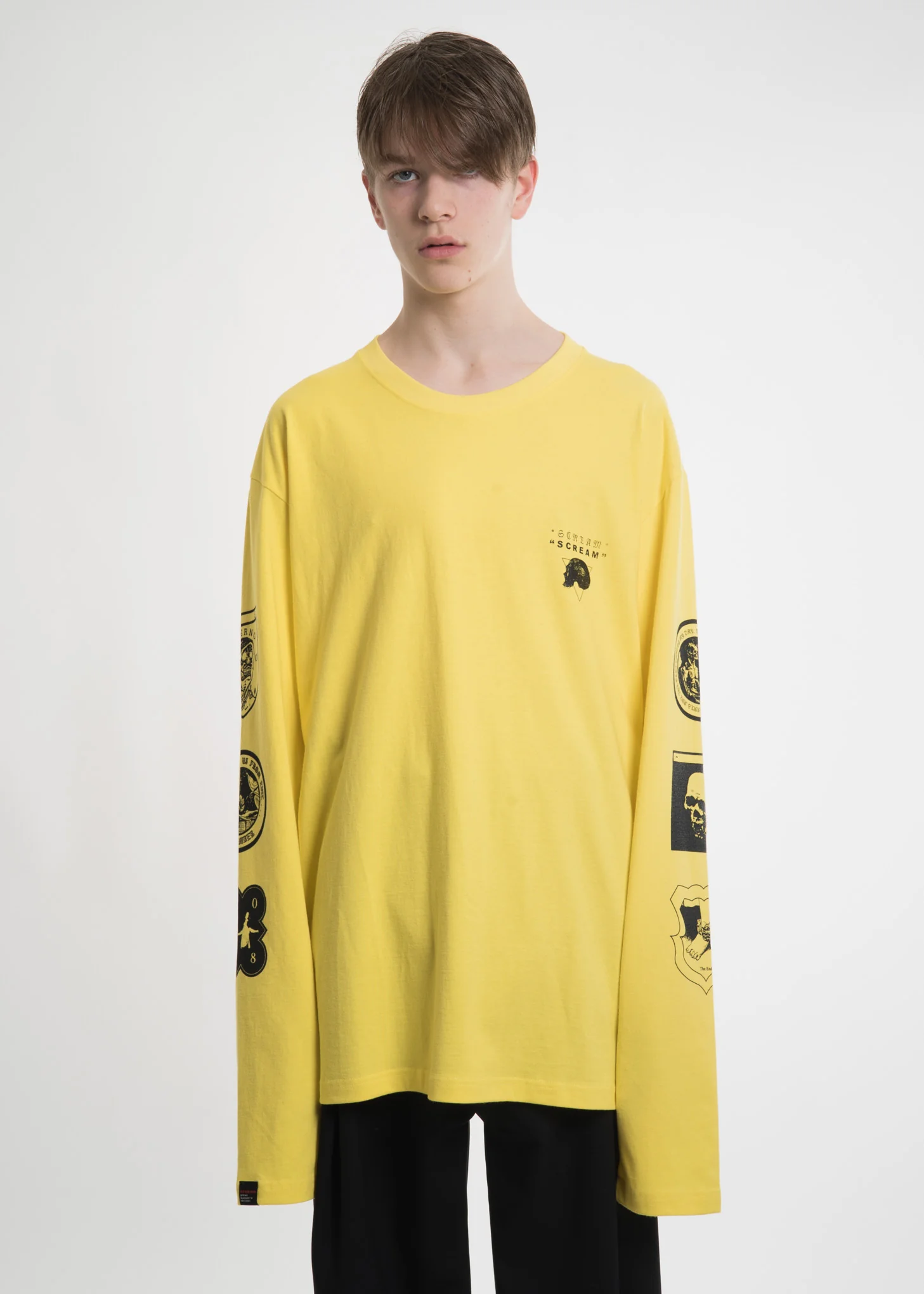 Yellow Graphic L/S T-Shirt