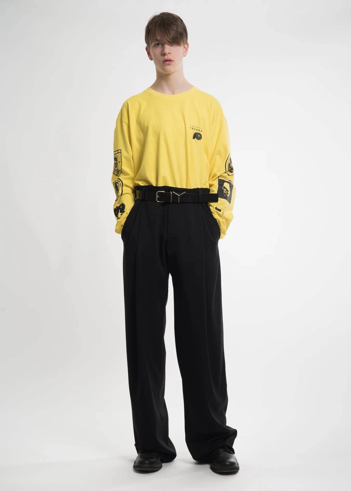 Yellow Graphic L/S T-Shirt - Image 3