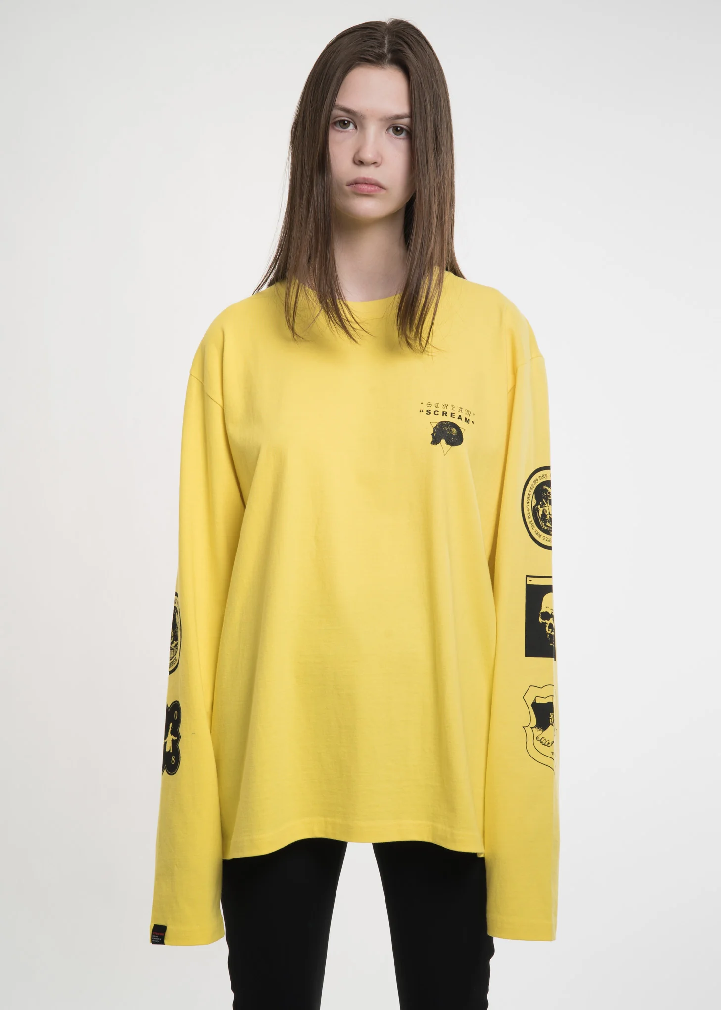 Yellow Graphic L/S T-Shirt