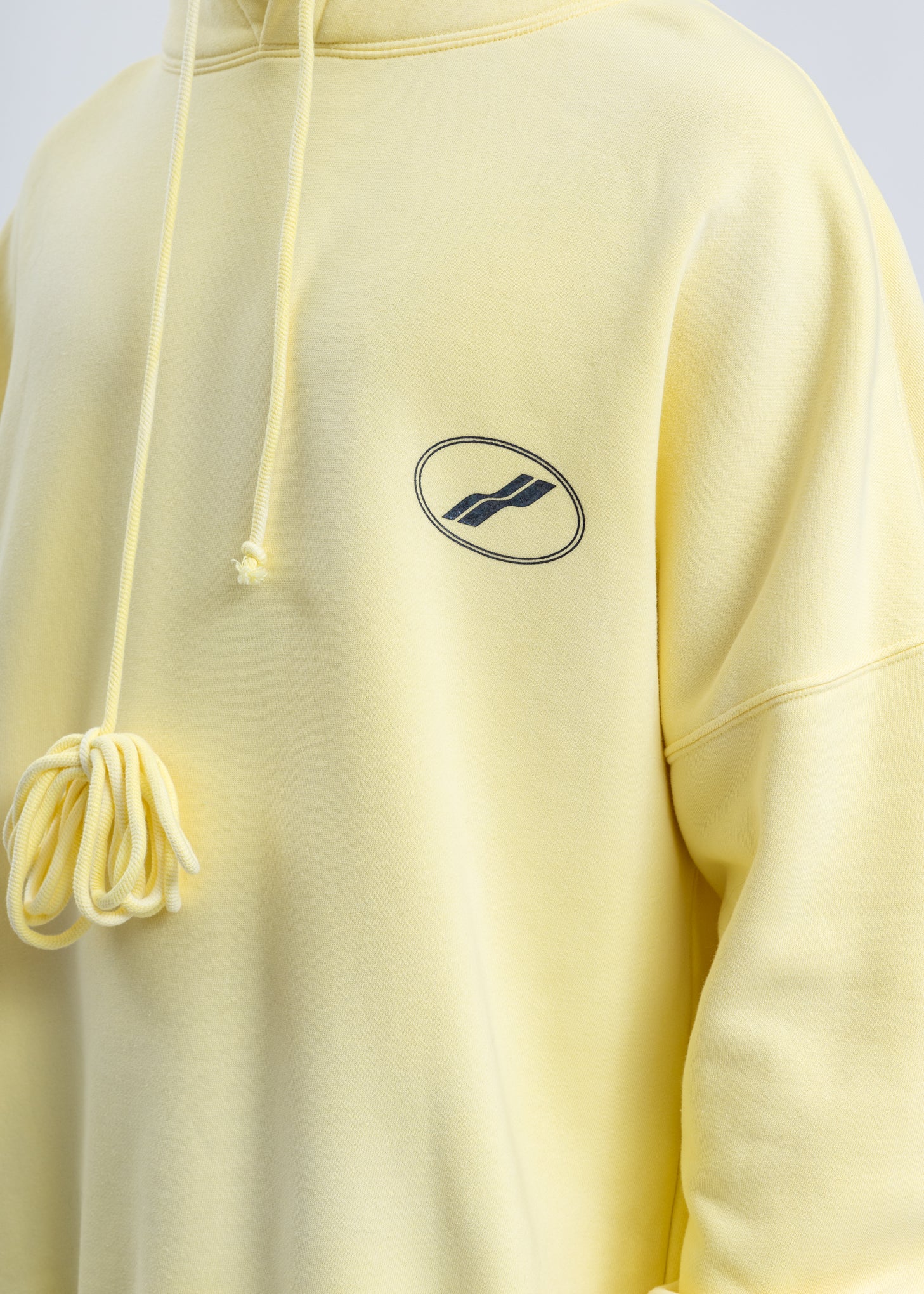 Yellow Hand Bleached Iridescent Logo Hoodie - Image 5