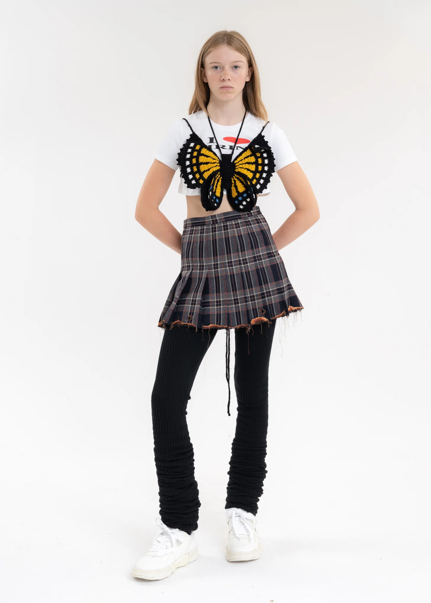 Yellow HAND-CROCHET BUTTERFLY TOPS - Image 6