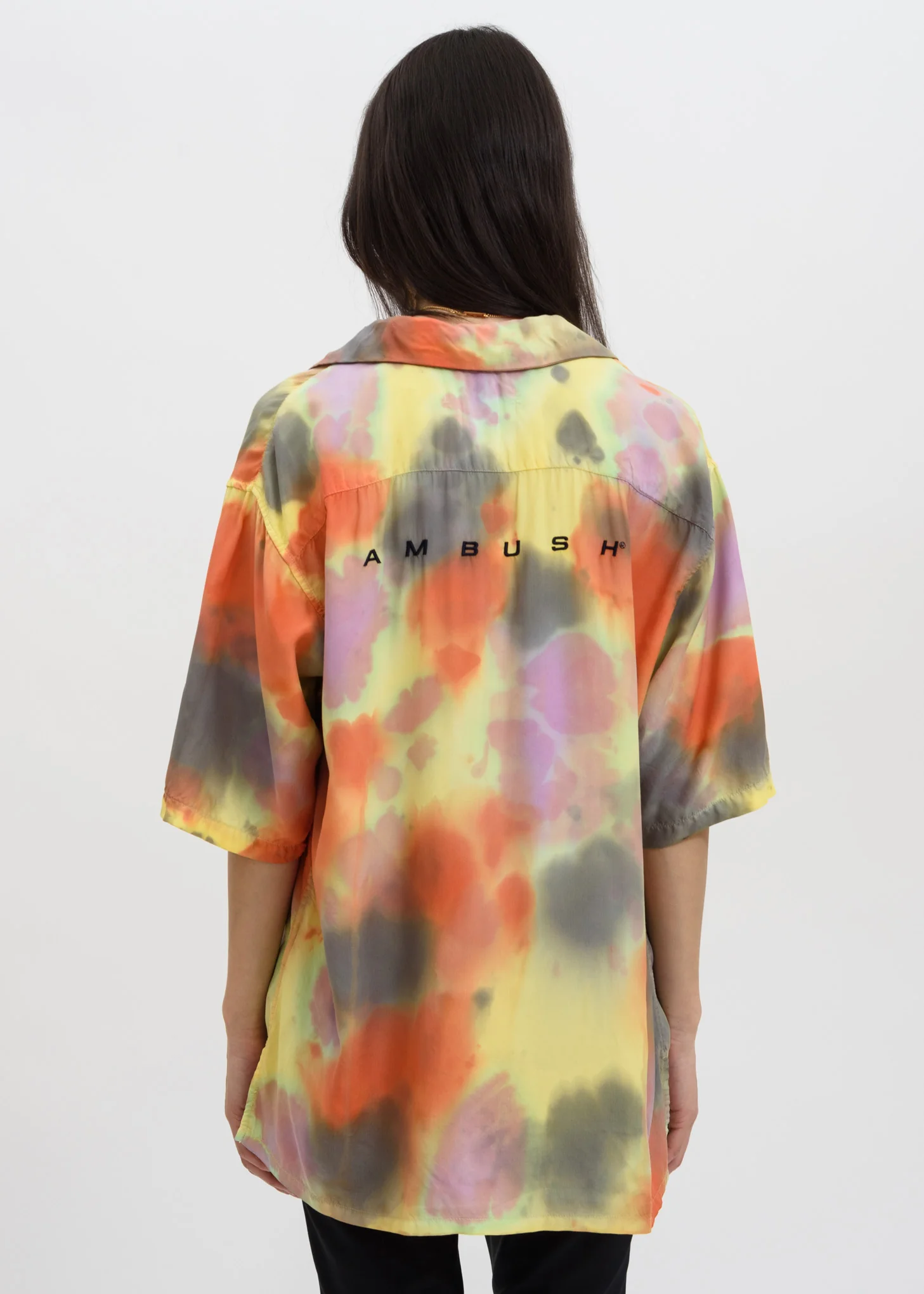 Yellow Hawaiian Tie Dye Shirt