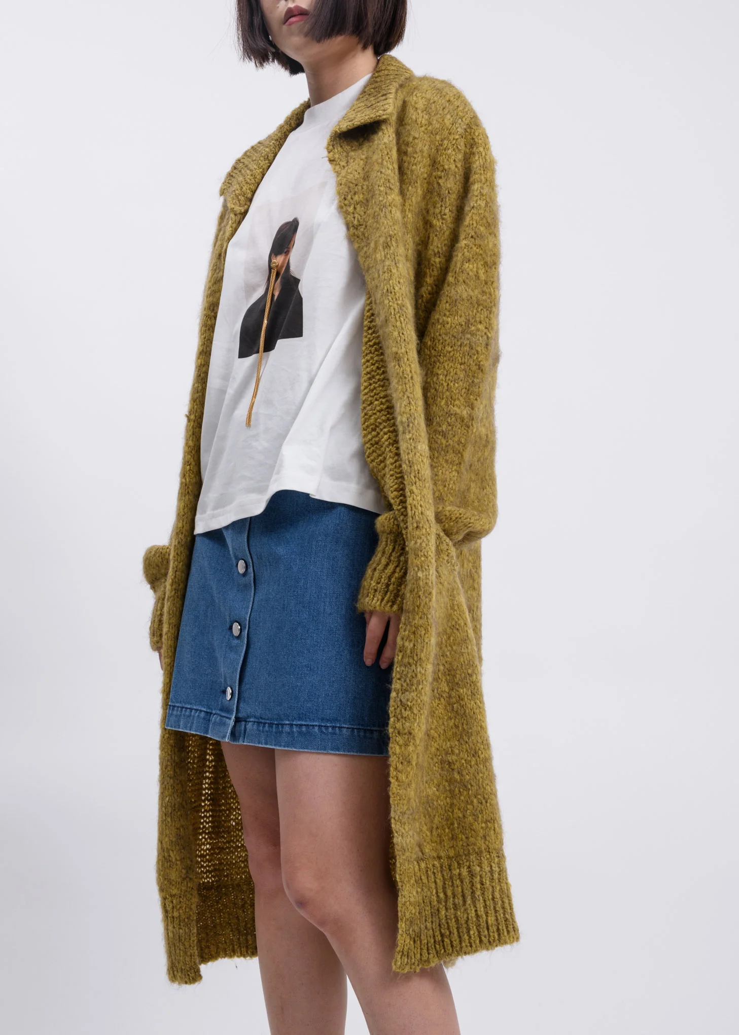 Yellow Knit Cardigan - Image 2