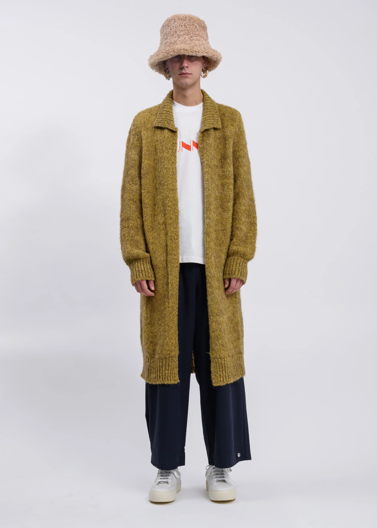Yellow Knit Cardigan