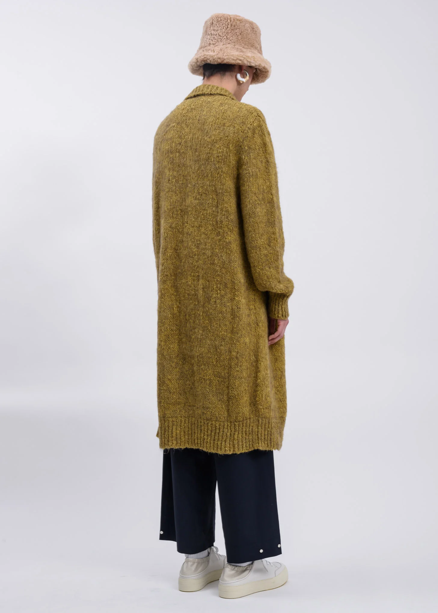 Yellow Knit Cardigan - Image 3