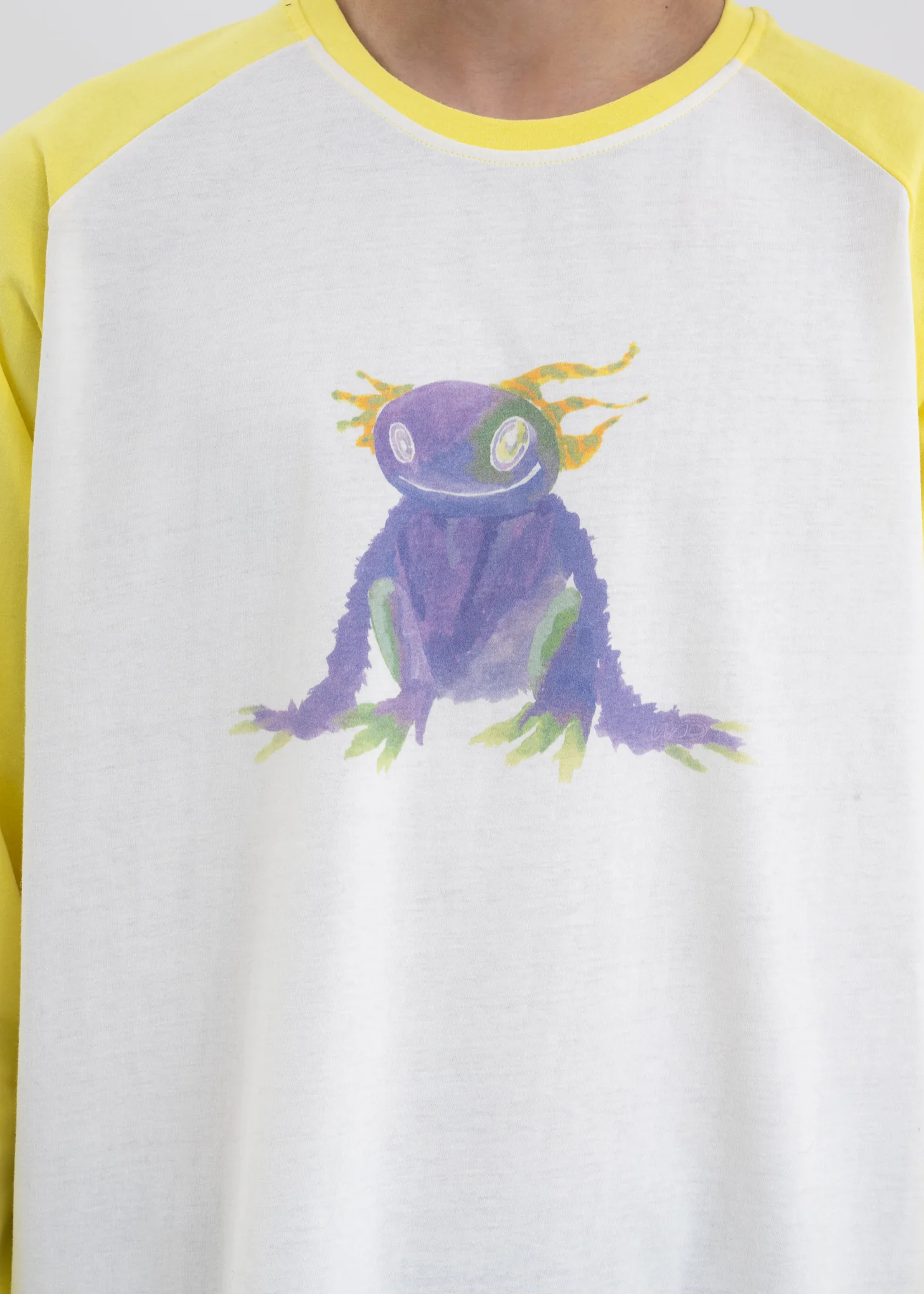Yellow Monster Long Sleeve Raglan Shirt - Image 2
