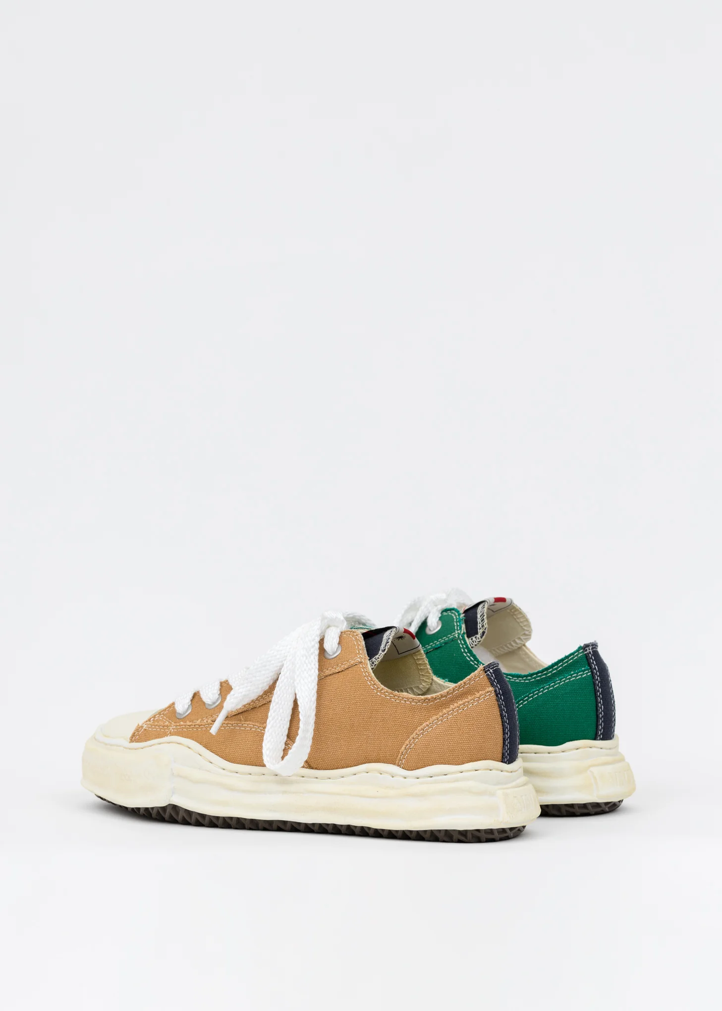 Yellow And Green Original Sole Overdyed Lowcut Sneaker - Image 3