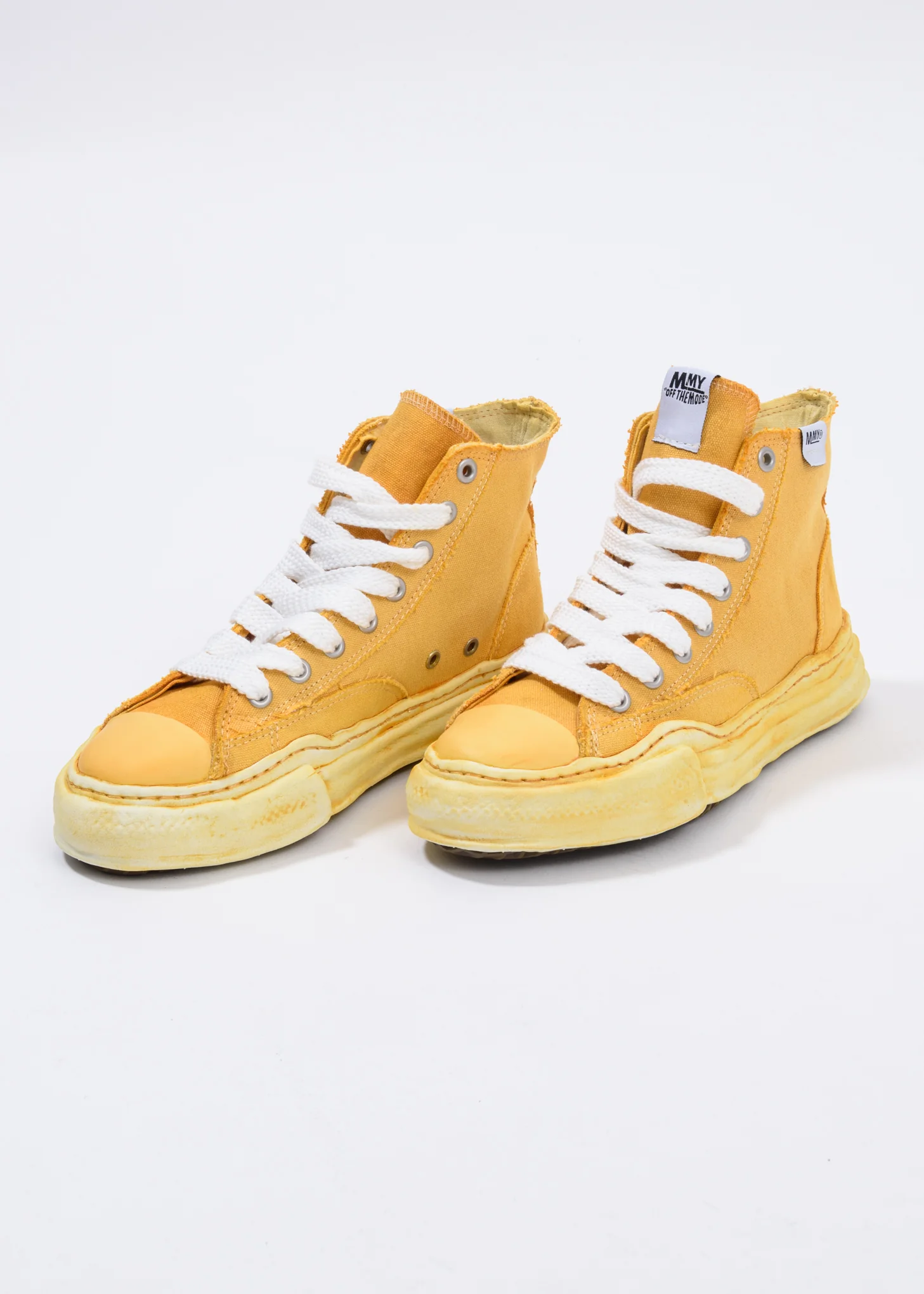 Yellow Overdye Original Sole High Top Sneaker