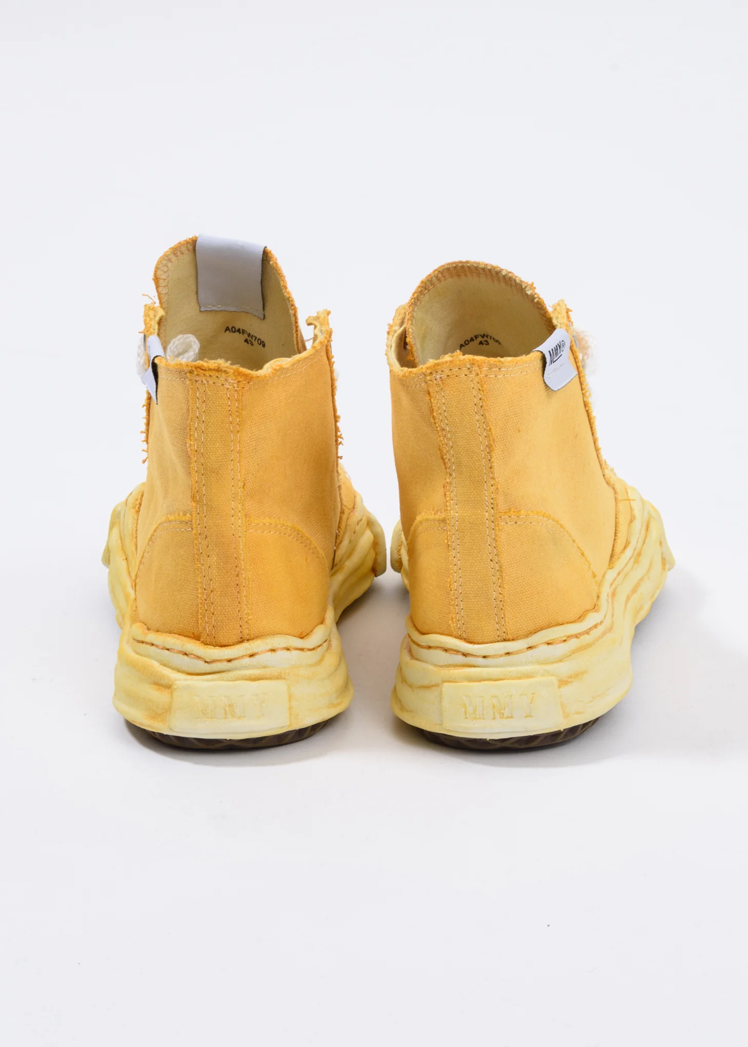Yellow Overdye Original Sole High Top Sneaker - Image 2