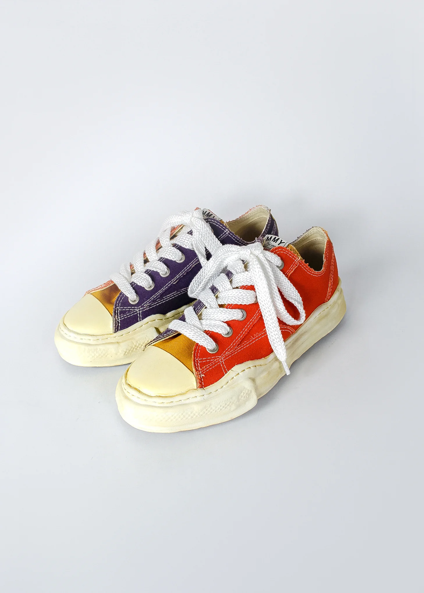 Yellow Toe Overdyed Original Sole Low Cut Sneaker