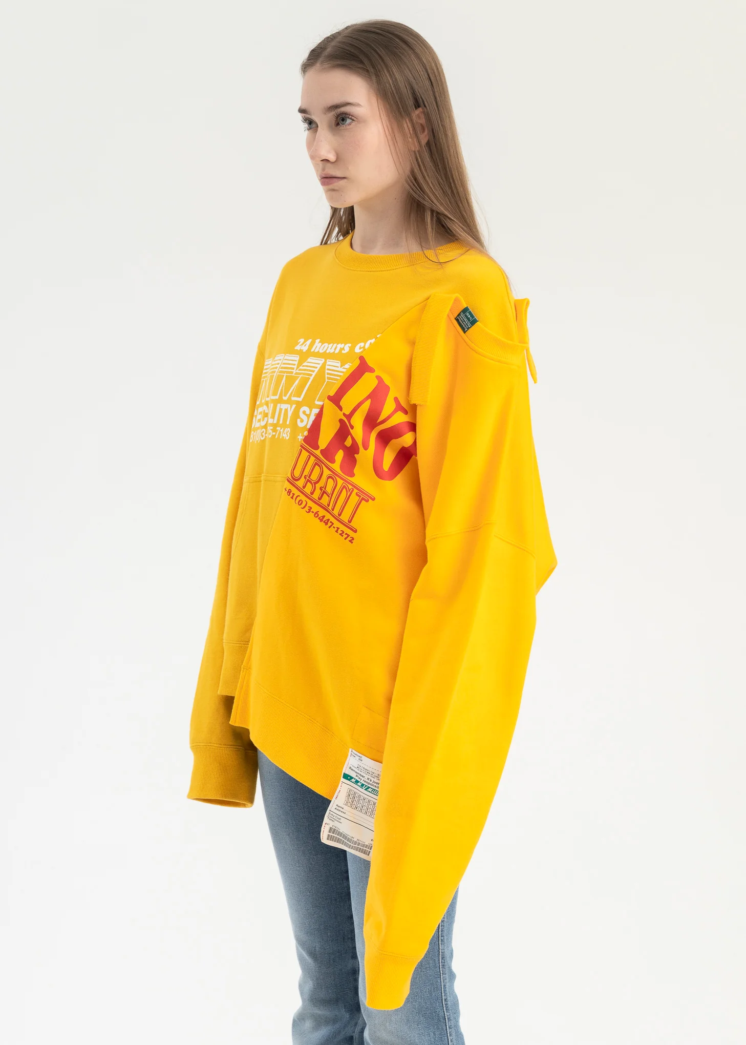 YELLOW PACTHWORK SWEATER - Image 2