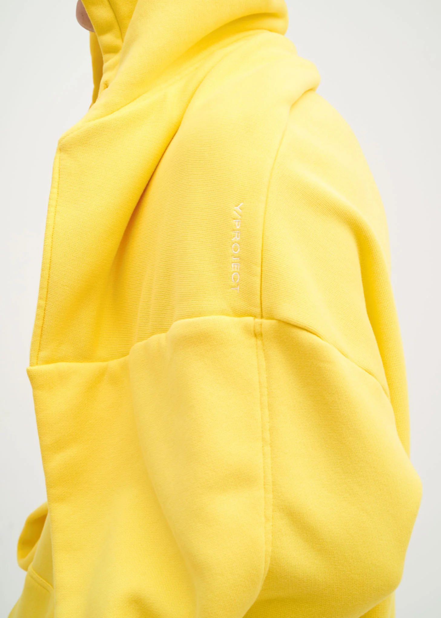 Yellow Paneled Hoodie - Image 6