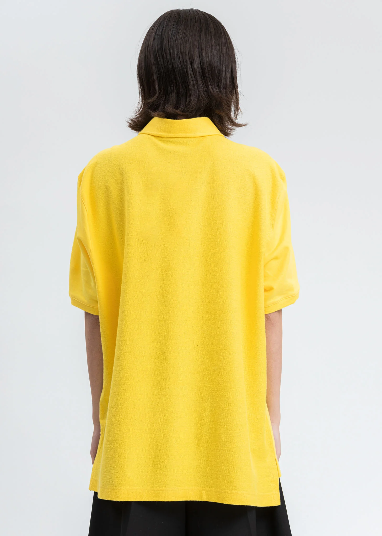 Yellow Paneled Oversized Polo - Image 3