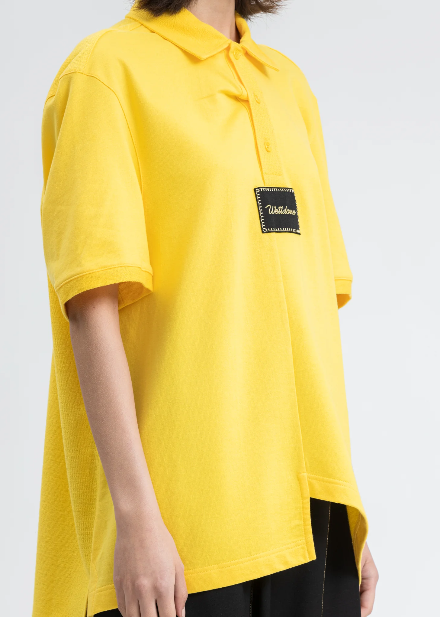 Yellow Paneled Oversized Polo - Image 4