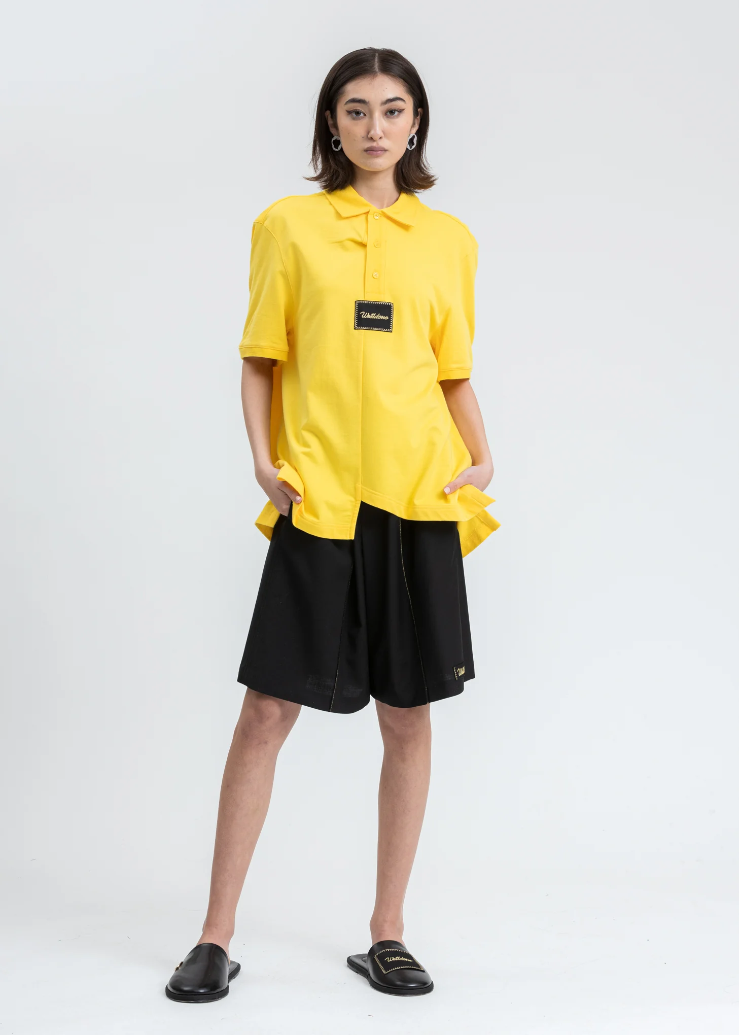 Yellow Paneled Oversized Polo - Image 5