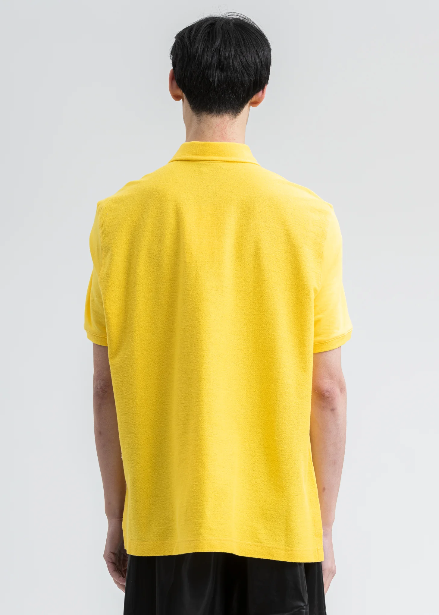 Yellow Paneled Oversized Polo - Image 3