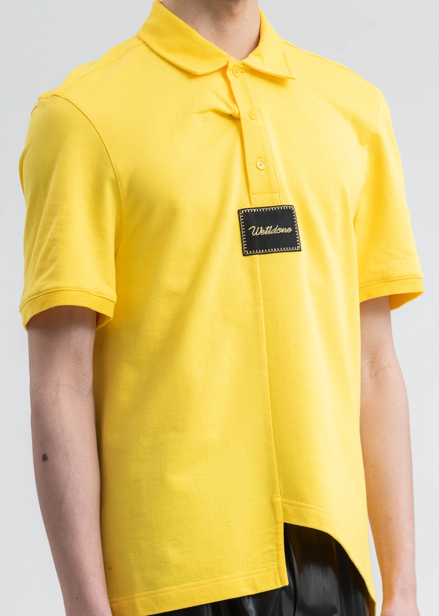 Yellow Paneled Oversized Polo - Image 4