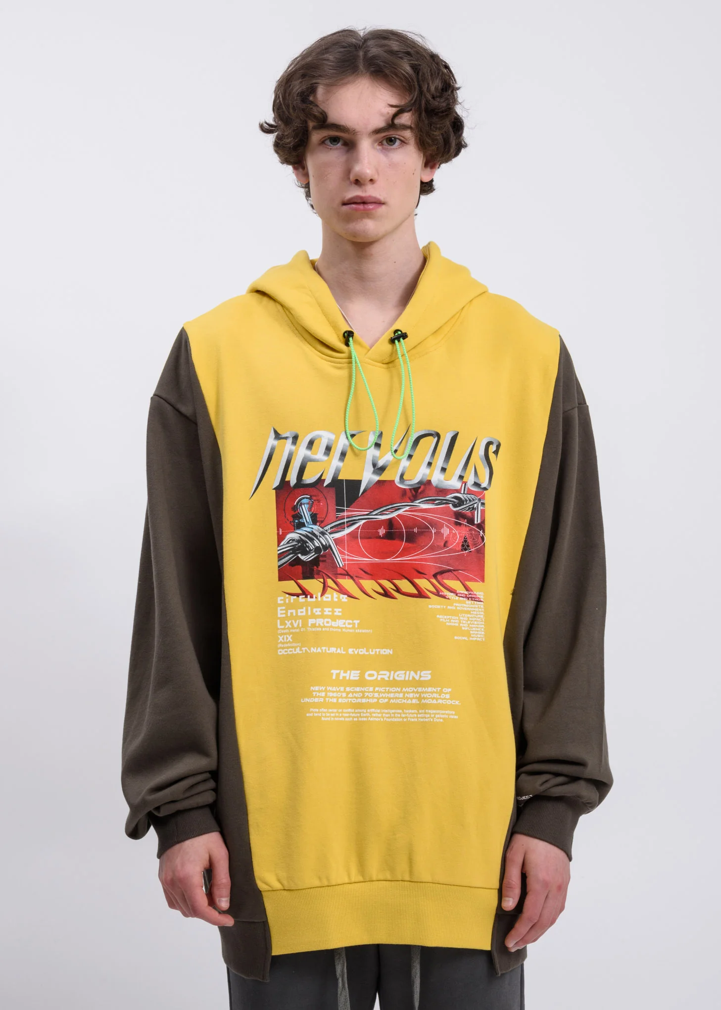 Yellow Reconstructed Hoodie