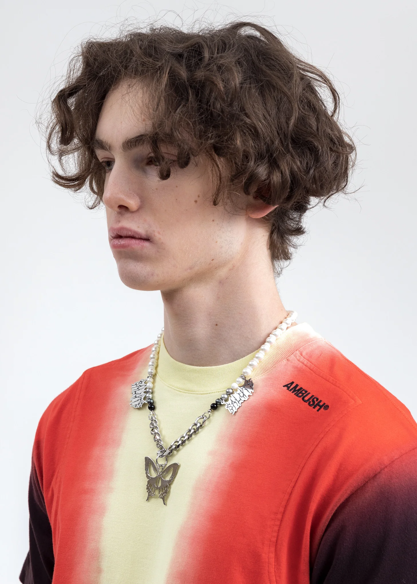 Yellow Tie Dye Paneled T-Shirt - Image 4