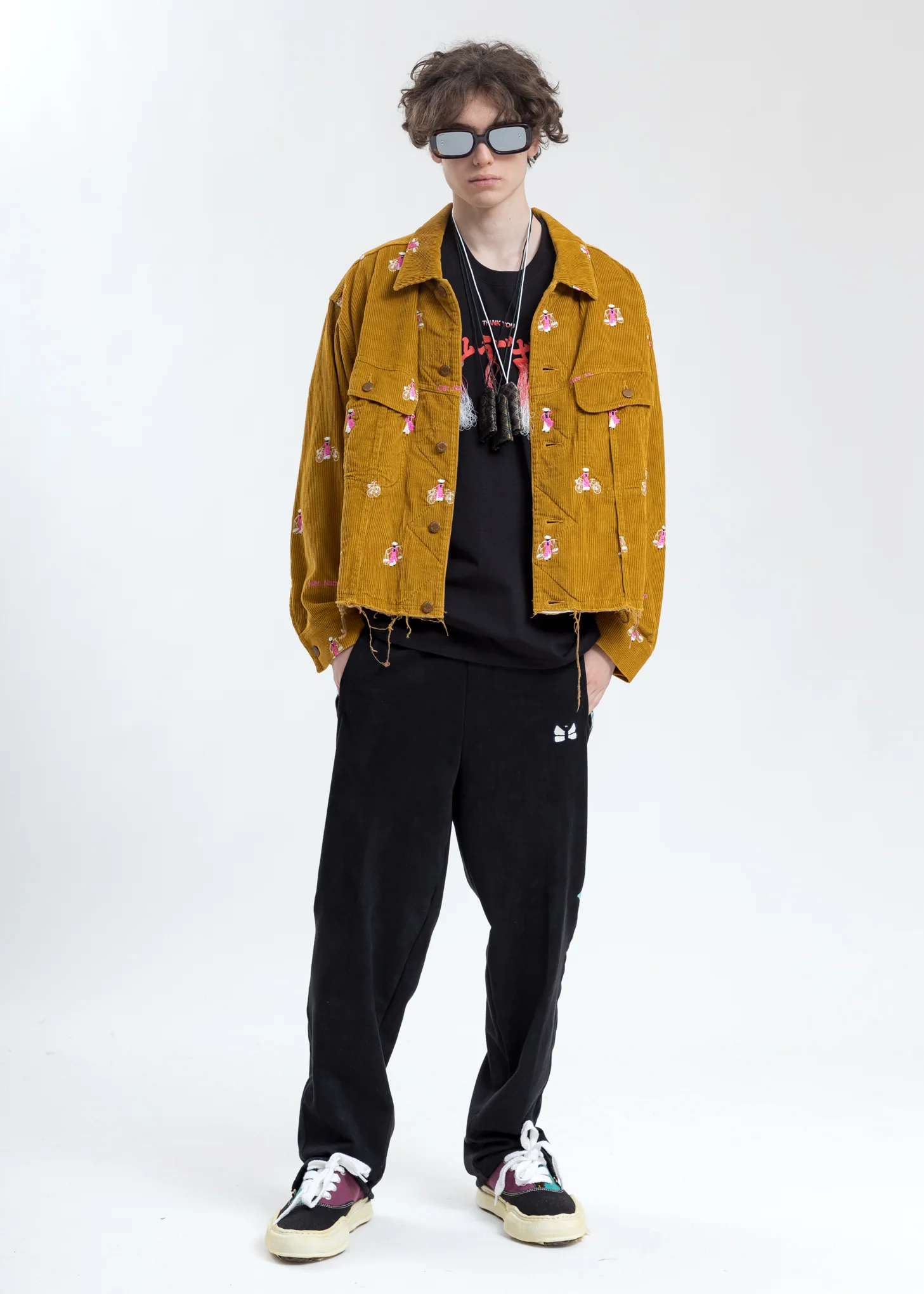 Camel Vietnam Embroidery Courduroy Jacket - Image 7