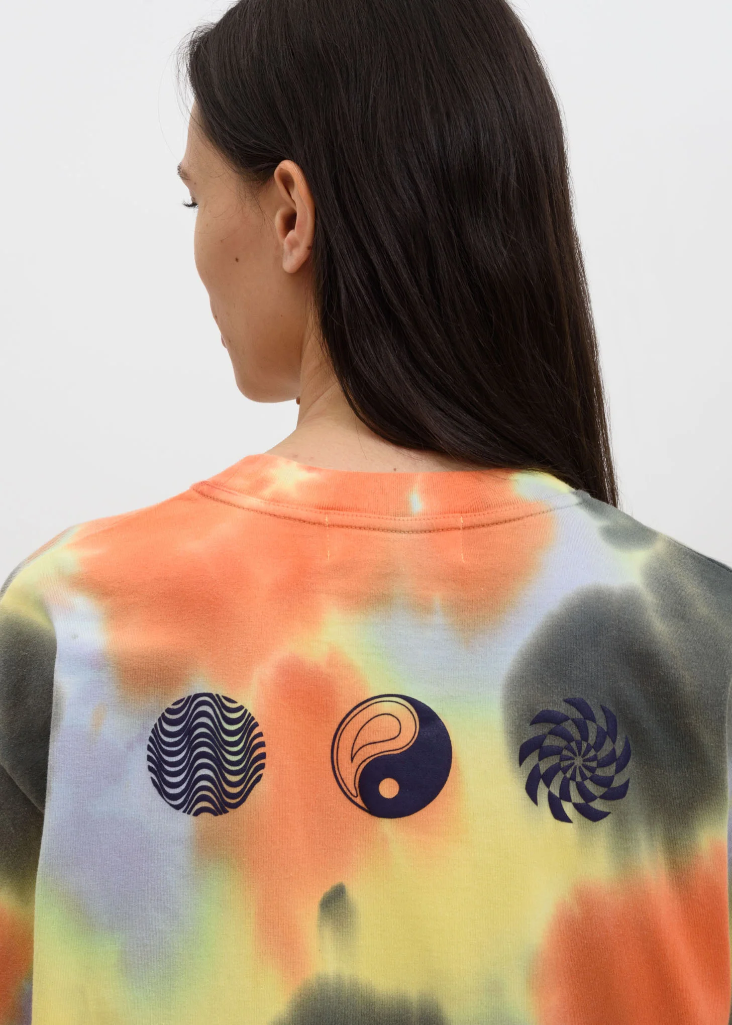 Yellow Waves Tie Dye T-Shirt - Image 4