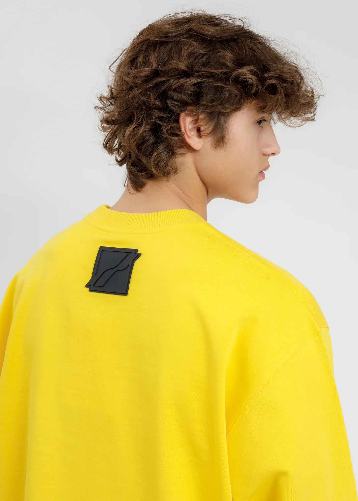 Yellow WE11DONE Crystal Logo Long Sleeves - Image 2
