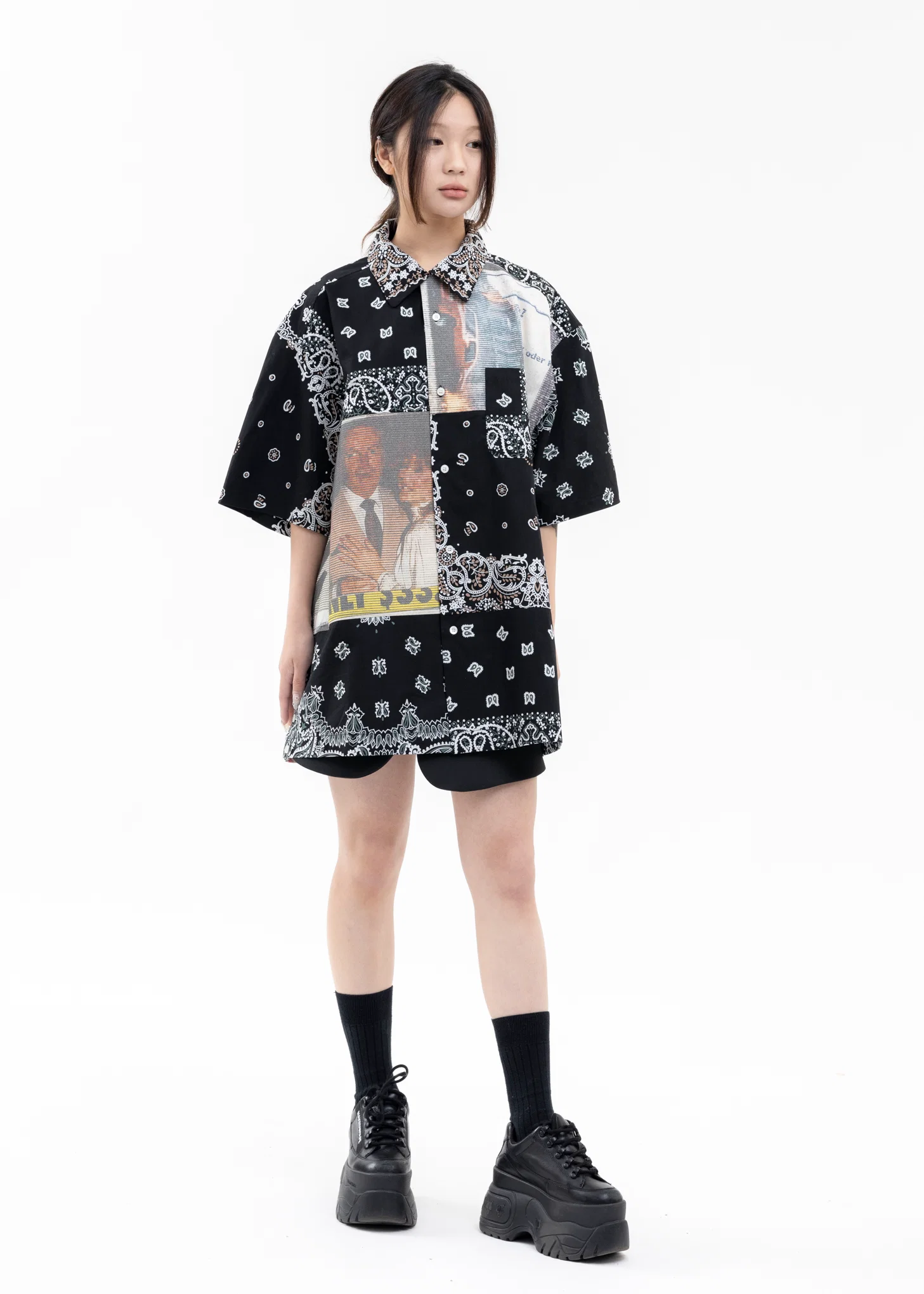YHY×BLK BANDANA PATCH SHIRTS SS X YAGI - Image 6