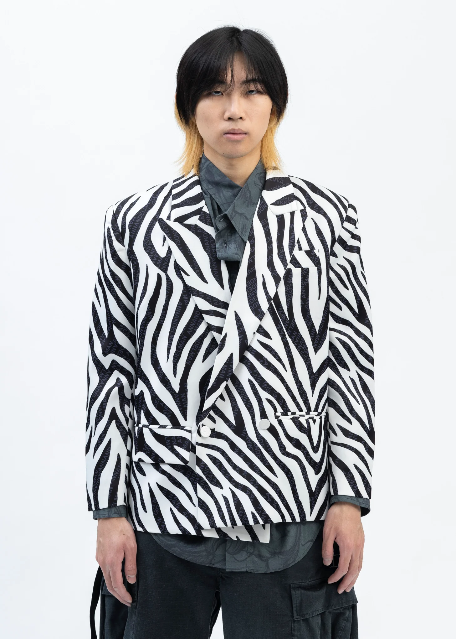 Zebra Print Oversized Blazer