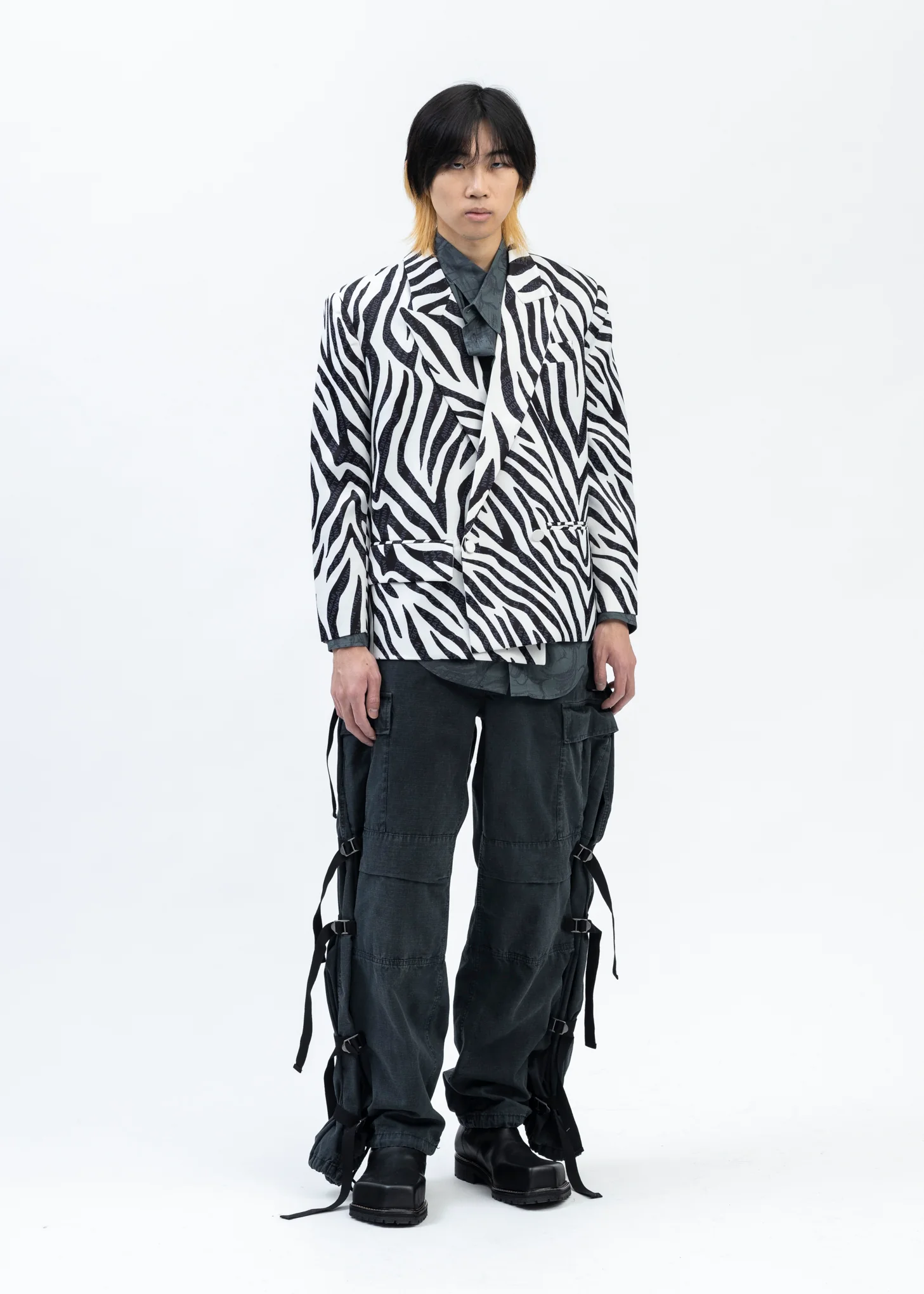Zebra Print Oversized Blazer - Image 5